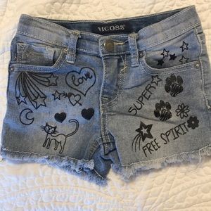 EUC girls jean vigoss shorts 5/$25